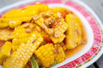 spicy corn salad Thai recipe