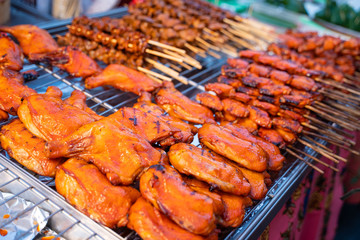 grilled chicken Thai street food