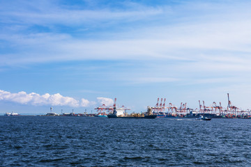 Fototapeta premium (神奈川県ｰ風景)大黒ふ頭から望む東京湾側風景１