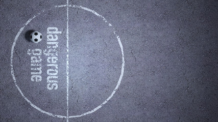 dangerous game. background . 3d render