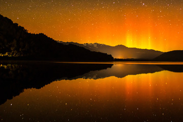 Sunning Aurora light display at the Lake