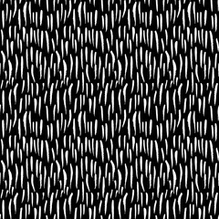 Vector seamless pattern. Black and white painted watercolor points, dots, lines, strips. Hand drawn texture elements. 