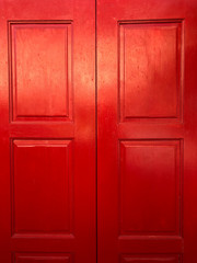 red wooden door abstract background and texture