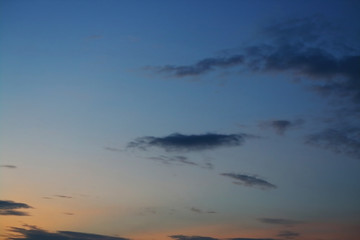 cloud moving on twilight dusk sky background