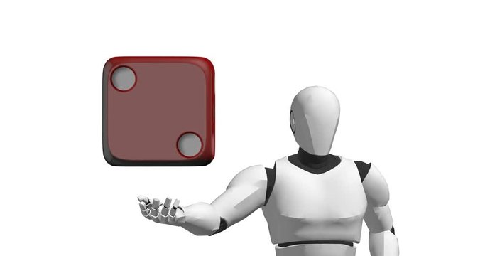 robot with dice artificial intelligence