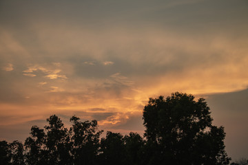 Landscape Sunset sky