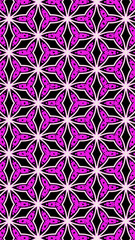 Ornate geometric pattern and abstract multicolored background