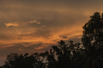 Landscape Sunset sky