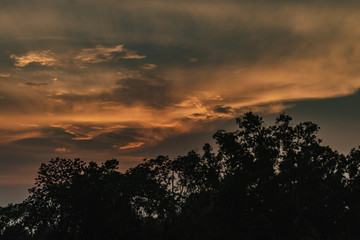 Fototapeta na wymiar Landscape Sunset sky