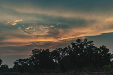 Landscape Sunset sky