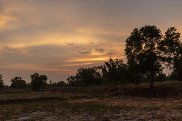 Landscape Sunset sky