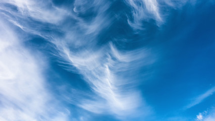 Beautiful blue sky and clouds. The natural background