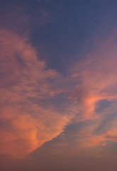Landscape Sunset sky