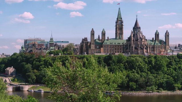 Timelapse historical Parliament Building 
