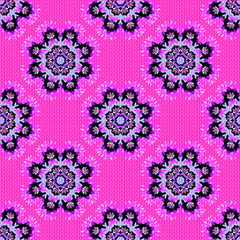 Ornament beautiful seamless pattern with mandala illustration