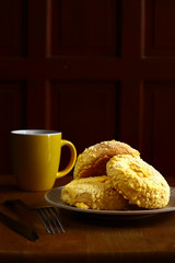 Freshly made cheese bread
