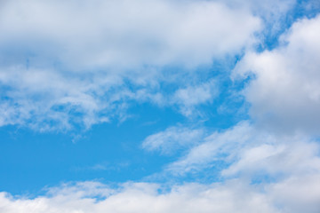 Blue sky with soft cloud background