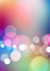Abstract blurred colorful background with bokeh light