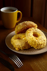Freshly made cheese bread