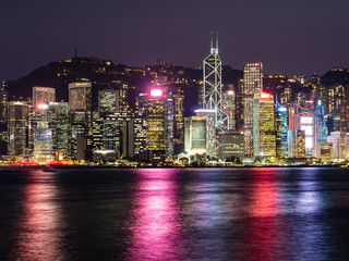 香港　ビクトリア・ハーバー　夜景