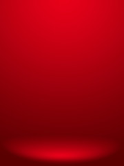 Abstract red background for web design templates, valentine, helloween, christmas, product studio room and business report with smooth gradient color.