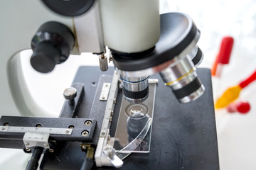 Scientist equipment and tools in scientific experiment science Laboratory