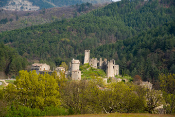 Obraz premium Chateau de Boulogne in der Ardeche