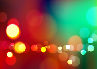 Abstract colorful background with bokeh light