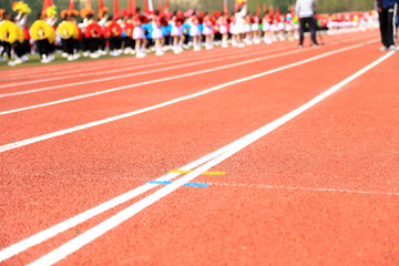 sports ground，A close-up