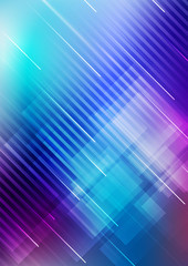 Abstract blue background with geometric shape