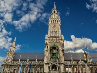 Das Neue Rathaus am Marienplatz in München