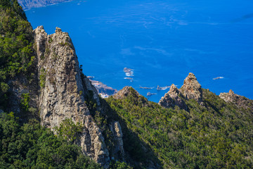 Fantastic view of the coast in the Anaga peninsula. Tenerife. Canary Islands. Spain
