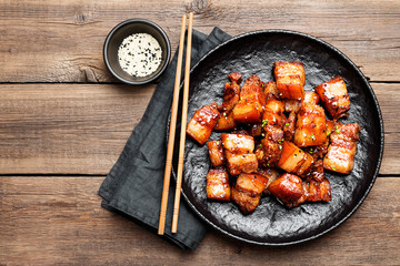 Chinese traditional cuisine, braised pork. 