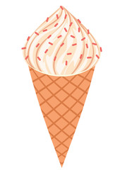 Vanilla Ice cream cone