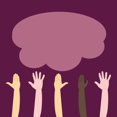 Obraz premium Human rights day vector