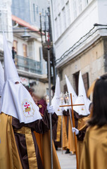 Semana Santa (Holy Week) celebrations, Malaga, Andalucia, Spain, Europe