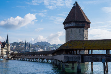 Lucern wooden bridge
