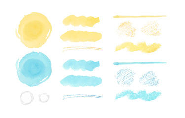 夏 水彩 手描き テクスチャ