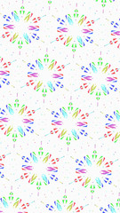 Ornate geometric pattern and abstract colored background