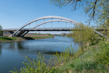 Saalebrücken an der Georgsburg bei Könnern Sachsen-Anhalt