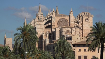 Fototapeta na wymiar Santa Maria Cathedral in Palma de Mallorca