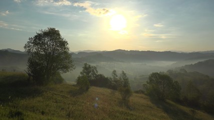Timelapse landscape Maramures, Romania