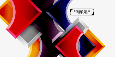 Geometric shapes abstract background