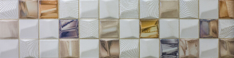 Panele Szklane  płytki ceramiczne z marokańskim abstrakcyjnym wzorem mozaiki
