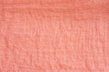 Fototapeta premium Coral colored voile fabric