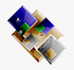 Square geometric composition