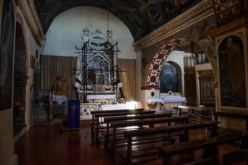 Fototapeta premium Ancient church in a cave in Calabria