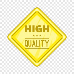 High quality label icon. Cartoon illustration of high quality label vector icon for web