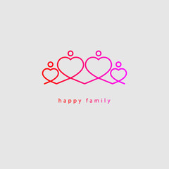 gradient logo of connected people