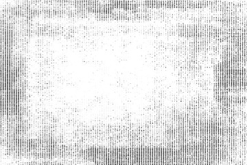 Texture of black lines, scratches, dots on white background.